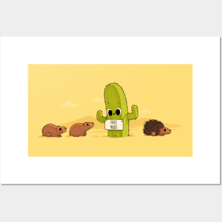 Cactus Hugs Posters and Art